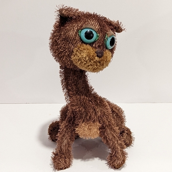 CARLTON Cards twisted whiskers brown cat plush 13” - Picture 5 of 11